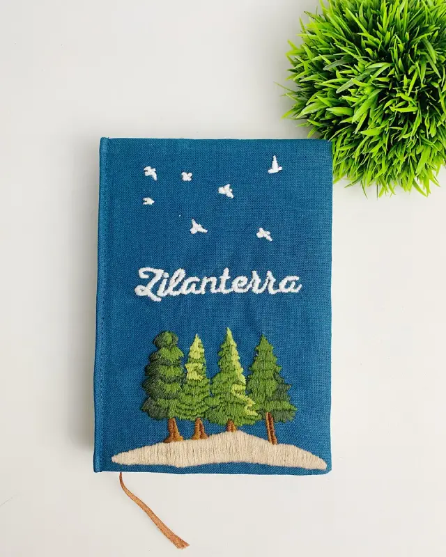 Book Pine Sky Whimsy