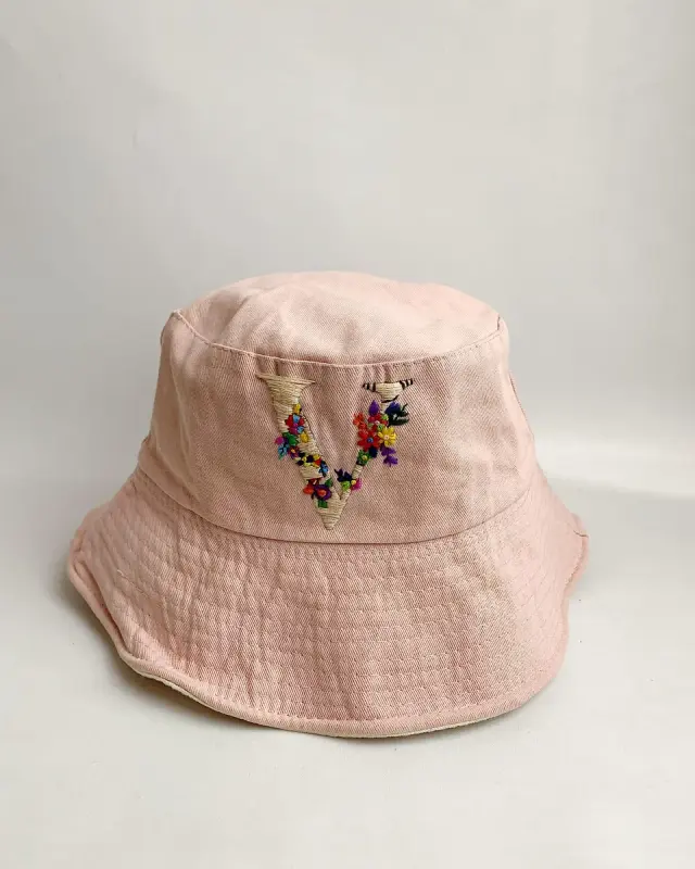 Bucket Hat Floral V Charm