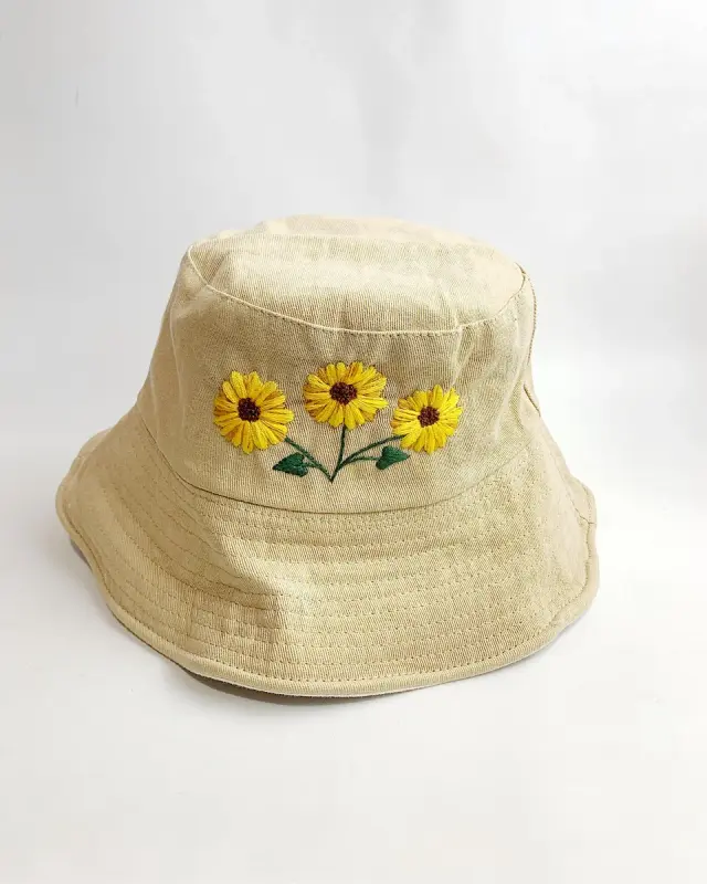 Bucket Hat Golden Daisy Trio