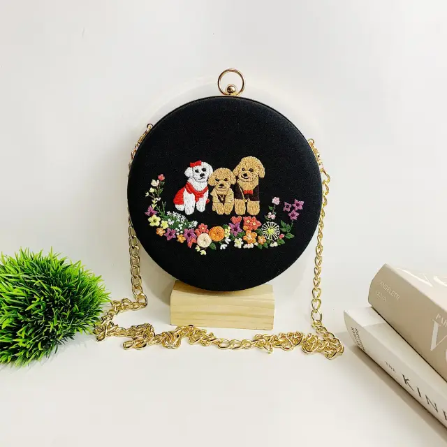 Clutch Bag Pawsy Garden Trio