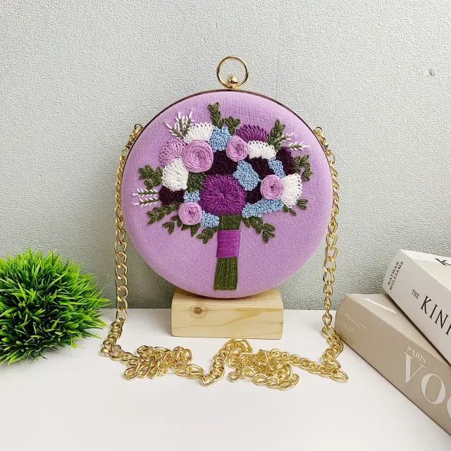 Clutch Bag Lavender Petal Charm