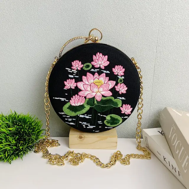 Clutch Bag Lotus Twilight Pond