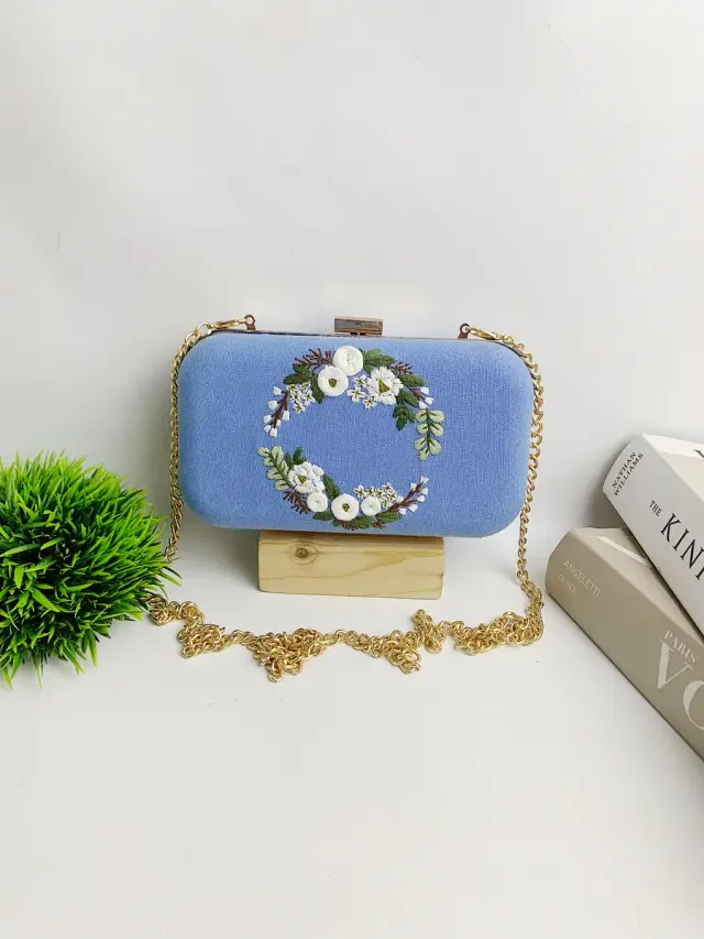 Clutch Bag Sky Wreath Blossom