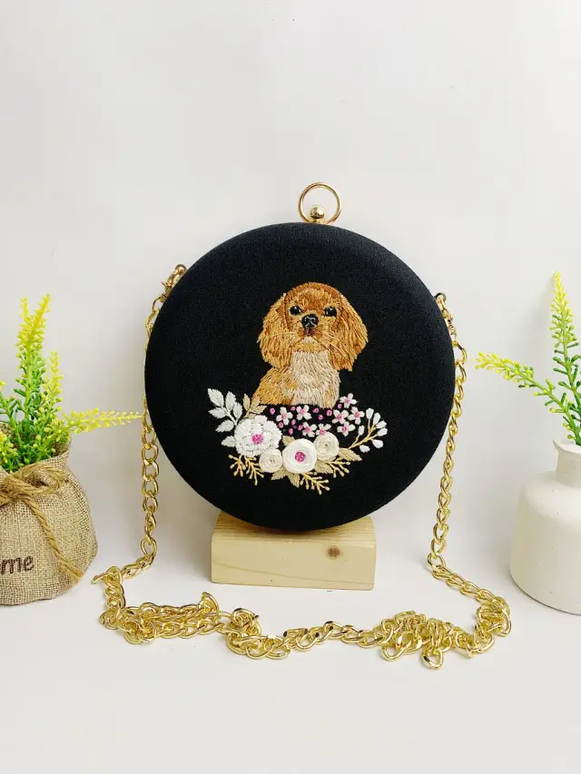 Clutch Bag Elegant Pup Fleur