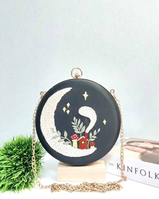 Clutch Bag Moonlit Mushroom Tale