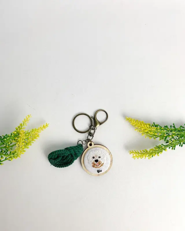 Key Chain Puppy Blu