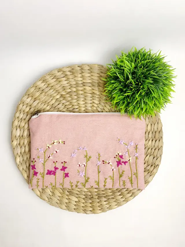 Pouch Soft Meadow Linen