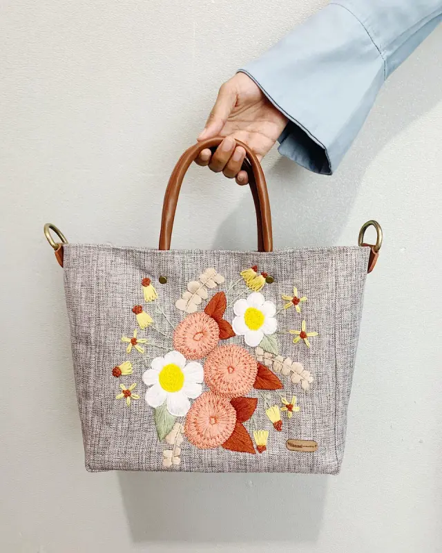 Alizza Bag Mocca Daisy Bloom