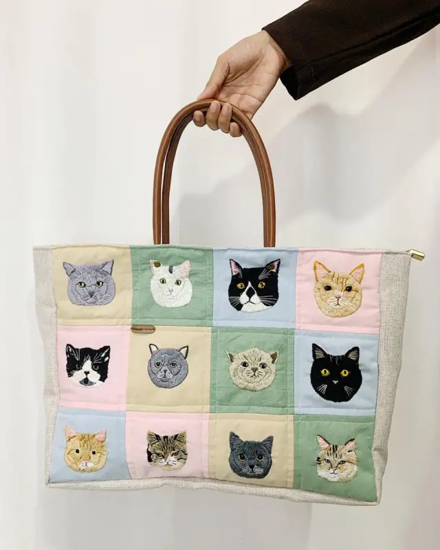 Alizza Bag Pastel Cat Mosaic