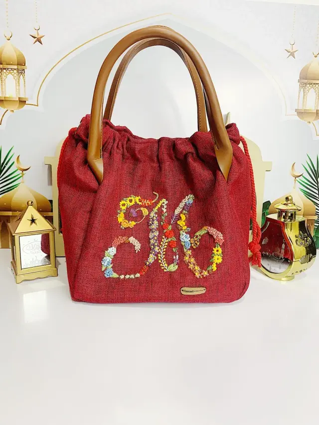 Initial Name Alizza Bag Embroidery