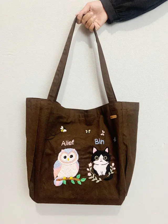 Totebag Starry Night Feline