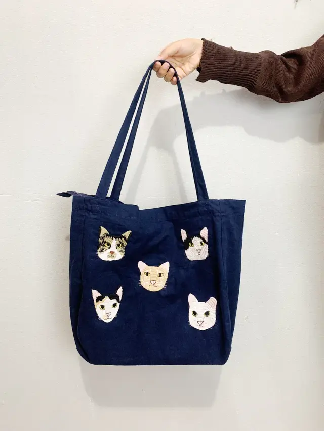 Totebag Bichon Blue Tie