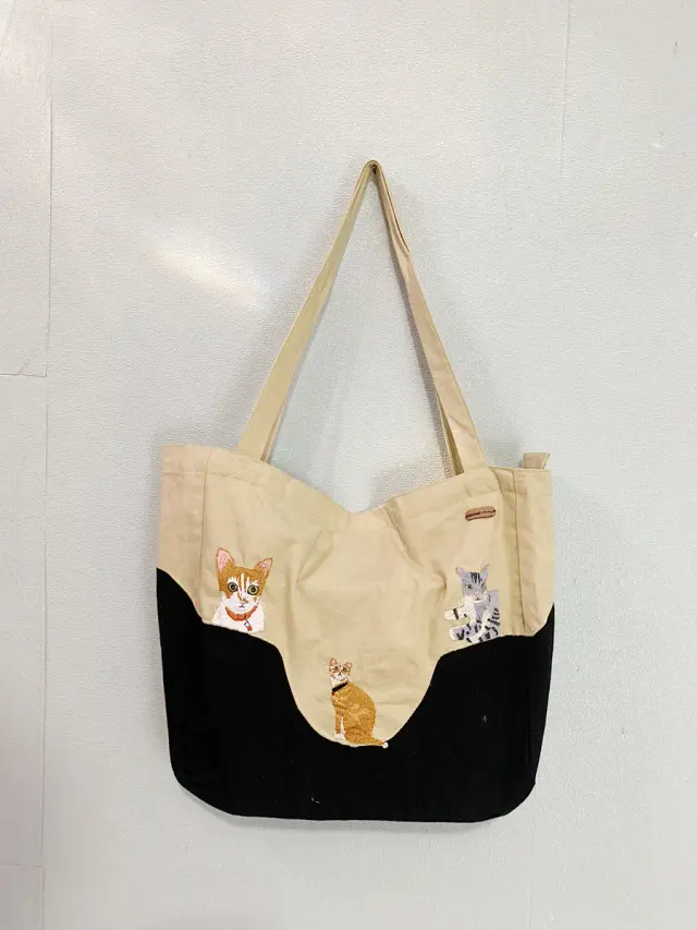 Totebag Poodle Flower Crown