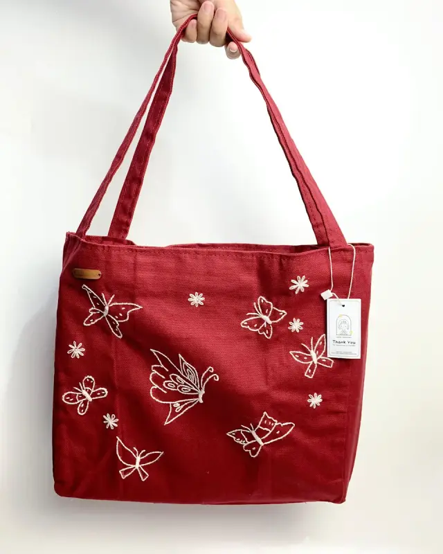 Totebag Calico Garland Portrait