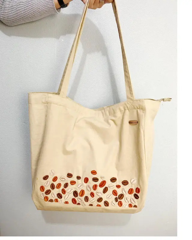 Totebag Pastel Garden Pomeranian