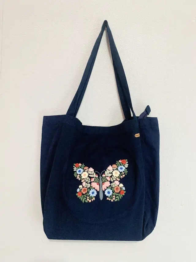 Totebag Bichon Bouquet Ribbon