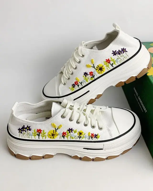 Shoes Golden Sunlight Path