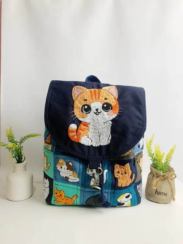 Backpack Ginger Kitty Patch