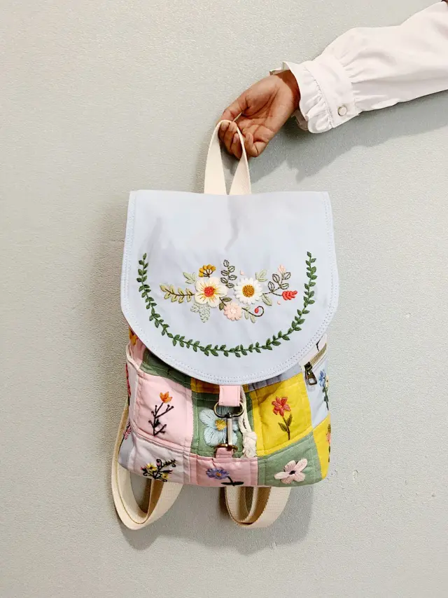 Backpack Pastel Bloom Patch