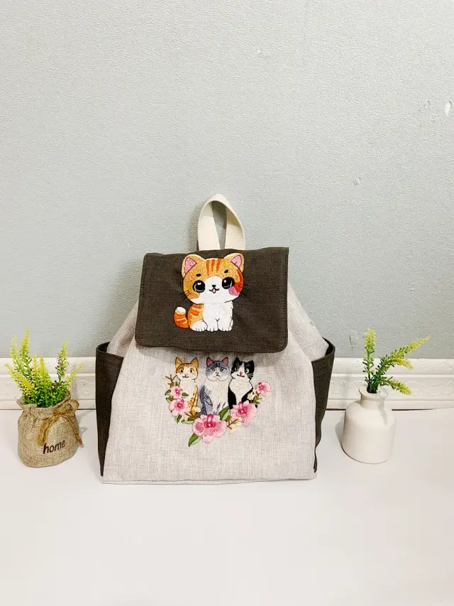 Backpack Trio Cat Blossom