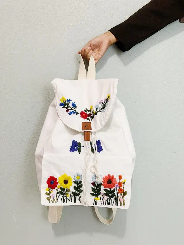 Backpack Rainbow Bloom Garden