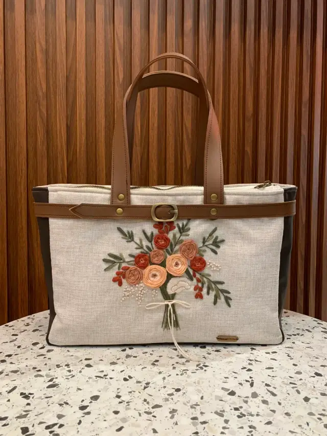 Alizza Bag Bucket Flower Vanilla