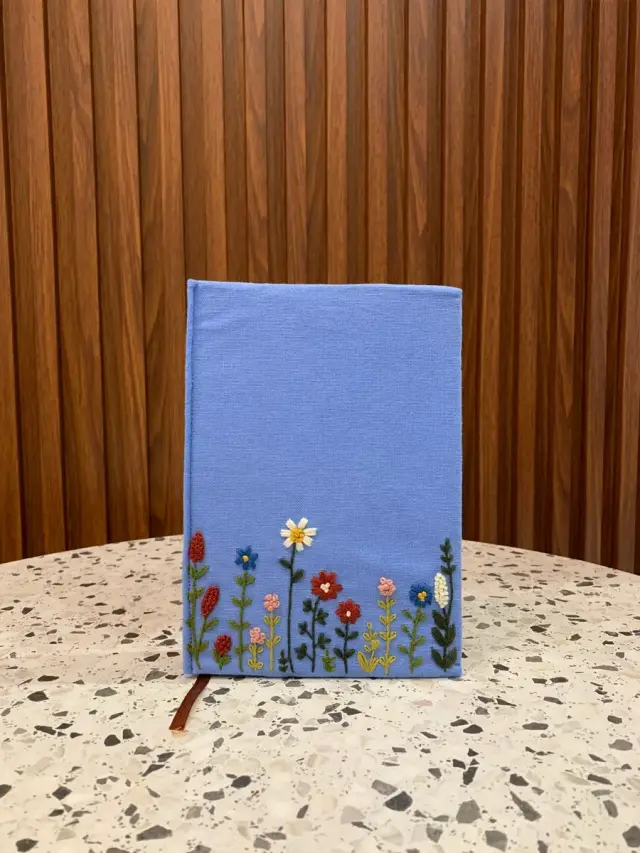 Book Blue Flower